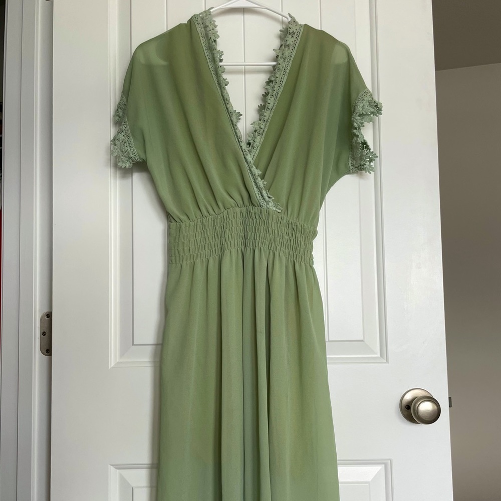 Mini Green Dress
